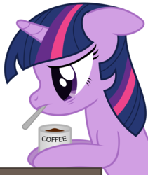 Size: 1606x1906 | Tagged: safe, artist:waveywaves, twilight sparkle, pony, unicorn, g4, bags under eyes, coffee, female, food, sad, solo, unicorn twilight