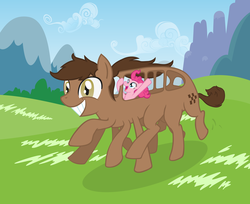 Size: 3840x3126 | Tagged: safe, artist:tnt-illustrations, pinkie pie, earth pony, pony, g4, catbus, comic, crossover, my neighbor totoro, ponified, wat