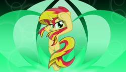 Size: 2100x1200 | Tagged: safe, artist:geraritydevillefort, sunset shimmer, pony, unicorn, g4, female, looking at you, solo