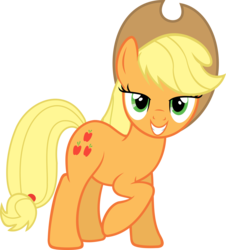 Size: 5415x6000 | Tagged: safe, artist:slb94, applejack, g4, absurd resolution, bedroom eyes, female, looking at you, simple background, solo, transparent background, vector