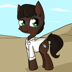 Size: 726x726 | Tagged: safe, artist:tjpones, oc, oc only, clothes, glasses, necktie, shirt, solo