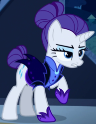 Size: 591x765 | Tagged: safe, screencap, rarity, g4, the cutie re-mark, alternate timeline, female, night maid rarity, nightmare takeover timeline, outfit catalog, solo