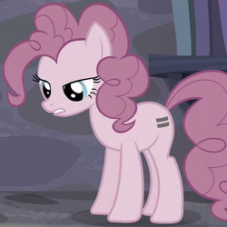 Size: 568x568 | Tagged: safe, screencap, pinkie pie, g4, the cutie map, equal cutie mark, equalized, female, outfit catalog, solo