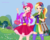 Size: 920x733 | Tagged: safe, artist:ilovemlpandmmd, pinkie pie, rainbow dash, human, g4, humanized, rainbow dash always dresses in style