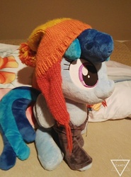 Size: 689x929 | Tagged: safe, artist:appledew, oc, oc only, pegasus, pony, irl, jayne cobb, photo, plushie, solo