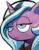 Size: 227x294 | Tagged: safe, artist:andypriceart, idw, radiant hope, crystal pony, pony, g4, discussion in the comments, female, mare, radiant hope is indifferent to your misery, radiant hope is not amused, reaction image, simple background, solo, transparent background, unamused, upset