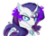 Size: 3000x2400 | Tagged: safe, artist:evehly, artist:theshadowstone, rarity, pony, unicorn, g4, corrupted, curved horn, evil, fangs, female, high res, horn, horn ring, mare, simple background, solo, sombra eyes, transparent background, wingding eyes
