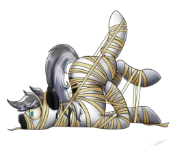 Size: 6197x5439 | Tagged: safe, artist:tsand106, oc, oc only, oc:snoopy stallion, absurd resolution, mummy, solo, tied up