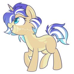 Size: 867x872 | Tagged: safe, artist:spacechickennerd, oc, oc only, pony, unicorn, solo, watermark