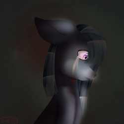 Size: 555x555 | Tagged: safe, artist:juniormintotter, marble pie, g4, crying, sad