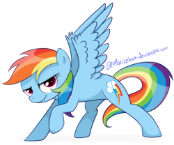 Size: 6000x5000 | Tagged: safe, artist:blupolicebox, rainbow dash, g4, absurd resolution, backwards cutie mark, female, solo