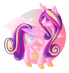 Size: 615x650 | Tagged: safe, artist:s-attack, princess cadance, g4, female, solo