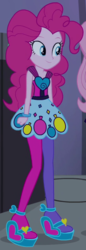 Size: 218x634 | Tagged: safe, screencap, pinkie pie, equestria girls, g4, my little pony equestria girls: rainbow rocks, clothes, female, outfit catalog, sandals, skirt, solo