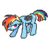 Size: 500x500 | Tagged: safe, artist:lieutenantkyohei, rainbow dash, g4, alternate timeline, apocalypse dash, crystal war timeline, female, pixel art, simple background, solo, torn ear, transparent background