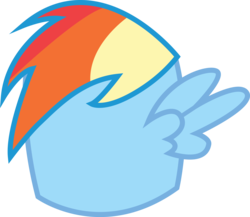 Size: 2466x2143 | Tagged: safe, artist:vinylvortex, rainbow dash, g4, .ai available, ambiguous gender, dashmallow, food, high res, marshmallow, meme, simple background, solo, transparent background, vector