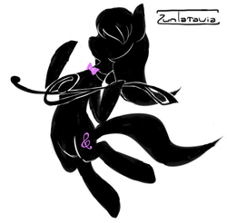 Size: 732x719 | Tagged: safe, artist:divided-s, octavia melody, g4, backwards cutie mark, female, silhouette, solo