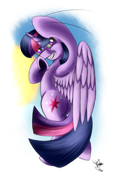 Size: 900x1384 | Tagged: safe, artist:ferasor, twilight sparkle, alicorn, pony, g4, female, mare, solo, twilight sparkle (alicorn)