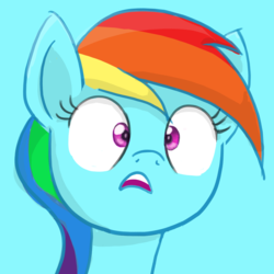 Size: 2500x2500 | Tagged: safe, artist:mrtankhill, rainbow dash, g4, female, frown, high res, portrait, solo