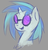 Size: 590x621 | Tagged: safe, artist:liracrown, dj pon-3, vinyl scratch, g4, female, portrait, sketch, solo