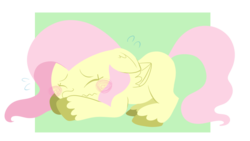 Size: 936x528 | Tagged: safe, artist:typhwosion, fluttershy, pegasus, pony, g4, blushing, ears back, eyes closed, female, scared, simple background, solo, transparent background, unshorn fetlocks, wavy mouth