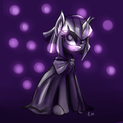 Size: 800x800 | Tagged: safe, artist:cheshiresdesires, oc, oc only, oc:necropone, sitting, solo