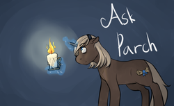 Size: 782x479 | Tagged: safe, artist:redxbacon, oc, oc only, oc:parch well, pony, unicorn, candle, female, solo