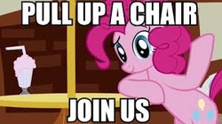 Size: 300x168 | Tagged: safe, pinkie pie, earth pony, pony, g4, female, image macro, meme, solo