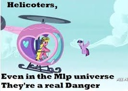 Size: 266x189 | Tagged: safe, cherry berry, twilight sparkle, alicorn, pony, g4, my little pony: friendship is magic, testing testing 1-2-3, female, helicopter, helicoters, image macro, mare, meme, misspelling, picture for breezies, twilight sparkle (alicorn)