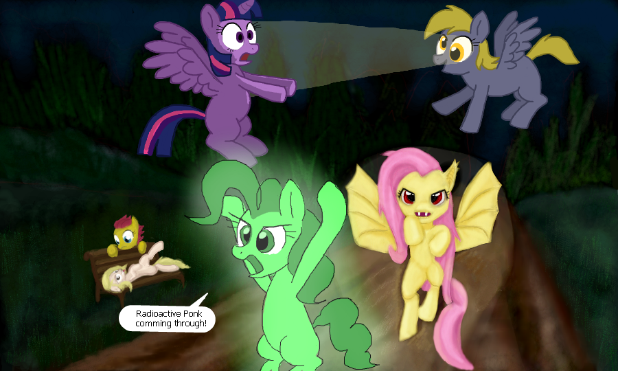 Safe Artist Woox Derpy Hooves Fluttershy Pinkie Pie