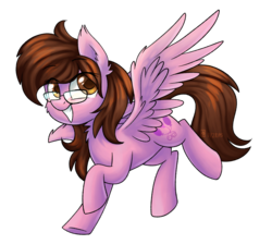 Size: 1225x1096 | Tagged: safe, artist:spacechickennerd, oc, oc only, oc:sparkle bliss, pegasus, pony, glasses, solo