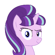 Size: 184x184 | Tagged: safe, starlight glimmer, g4, the cutie re-mark, dreamworks face, female, looking at you, reaction image, simple background, solo, transparent background, wip