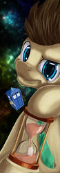 Size: 2480x7087 | Tagged: safe, artist:dsc-the-artist, derpy hooves, doctor whooves, time turner, pegasus, pony, g4, absurd resolution, doctor who, female, hourglass, male, mare, stallion, tardis