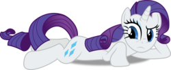 Size: 7308x3000 | Tagged: safe, artist:dashiesparkle, rarity, g4, lesson zero, .svg available, absurd resolution, female, hoof on cheek, lying down, prone, raised eyebrow, simple background, solo, sploot, transparent background, vector
