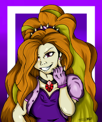 Size: 1185x1420 | Tagged: safe, artist:sunsetcrady, adagio dazzle, equestria girls, g4, my little pony equestria girls: rainbow rocks, female, humanized, looking at you, solo