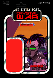 Size: 1868x2751 | Tagged: safe, artist:adammasterart, g4, the cutie re-mark, alternate timeline, cardback, crystal war timeline, kenner, mind control, packaging, sombra soldier, star wars