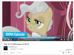 Size: 1120x834 | Tagged: safe, mayor mare, g4, slice of life (episode), 100th episode, 2015, meta, watchmojo.com, youtube