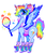 Size: 666x777 | Tagged: safe, artist:suippumato, rainbow dash, centaur, ponytaur, anthro, taur, g4, anthro centaur, clothes, female, headband, leg warmers, pegataur, solo, spread wings, tennis racket