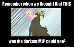 Size: 1024x656 | Tagged: safe, artist:sketch-shepherd, screencap, fluttershy, harry, g4, lesson zero, neck snap