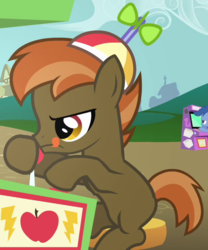 Size: 520x625 | Tagged: safe, screencap, archer (character), button mash, scootablue, earth pony, pony, g4, hearts and hooves day (episode), arcade, background pony, colt, hearts and hooves day, male, the perfect stallion
