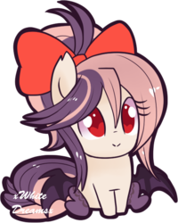 Size: 446x558 | Tagged: safe, artist:xwhitedreamsx, oc, oc only, oc:sweet velvet, bat pony, pony, simple background, solo, transparent background