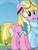 Size: 421x556 | Tagged: safe, screencap, meadow flower, rainbow dash, pegasus, pony, g4, wonderbolts academy, background pony, cropped, female, goggles, mare, solo focus, wonderbolt trainee uniform