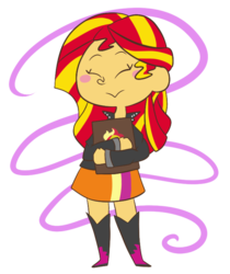 Size: 616x734 | Tagged: safe, artist:typhwosion, sunset shimmer, equestria girls, g4, female, simple background, solo, transparent background