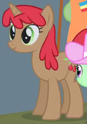 Size: 232x329 | Tagged: safe, screencap, apple mint, cherry spices, pony, unicorn, equestria games (episode), g4, apple family member, background pony, cropped, equestria games, female, mare, offscreen character, solo focus
