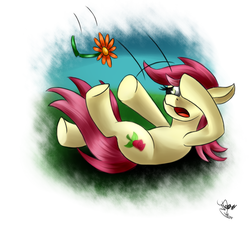 Size: 1100x1000 | Tagged: safe, artist:ferasor, roseluck, earth pony, pony, g4, female, mare, solo, the horror, zinnia