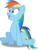 Size: 3048x4000 | Tagged: safe, artist:dashiesparkle, rainbow dash, g4, .svg available, cute, female, open mouth, shadow, simple background, sitting, solo, transparent background, vector