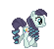 Size: 110x100 | Tagged: safe, artist:blaze5565, coloratura, g4, the mane attraction, animated, cute, desktop ponies, female, gif, gif for breezies, picture for breezies, pixel art, rara, rarabetes, simple background, solo, transparent background, trotting
