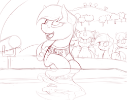 Size: 1676x1319 | Tagged: safe, artist:ac-whiteraven, coloratura, g4, the mane attraction, musical instrument, piano, rara, sketch, wip