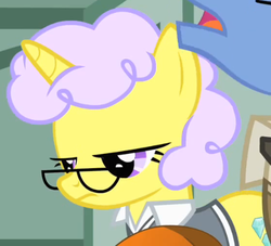 Size: 447x405 | Tagged: safe, screencap, crystal clear, top marks, pony, unicorn, g4, the cutie mark chronicles, cropped, female, glasses, mare