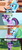Size: 891x1989 | Tagged: safe, rainbow dash, twilight sparkle, g4, the lost treasure of griffonstone, book, golden oaks library, grumpy, grumpy twilight, i had an accident, manebow sparkle, screencap comic, spongebob squarepants, the grouchy squidward