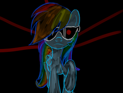 Size: 1600x1200 | Tagged: safe, artist:alicorncapony, rainbow dash, g4, airbrush, crossover, terminator